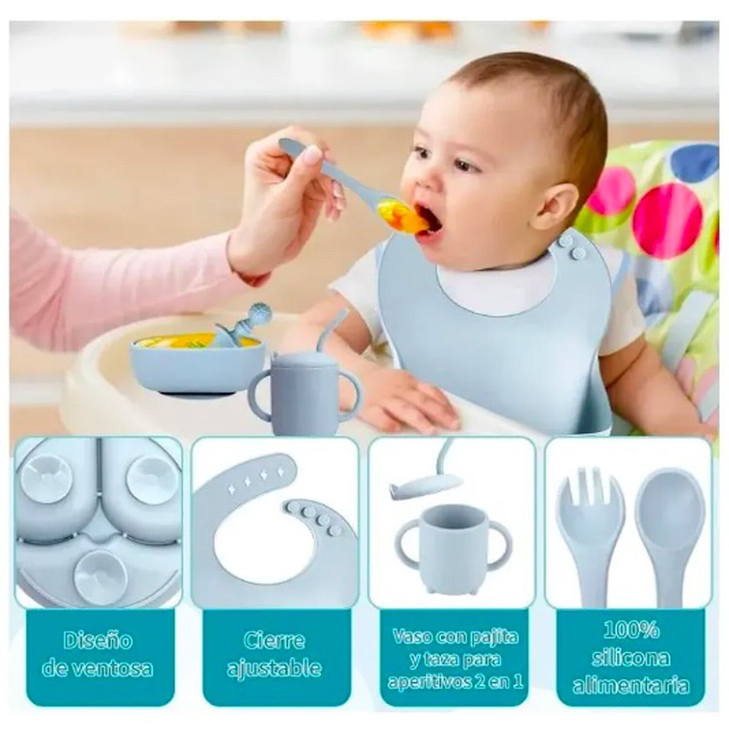 Set De Alimentaci&oacute;n Silicona image number 3.0