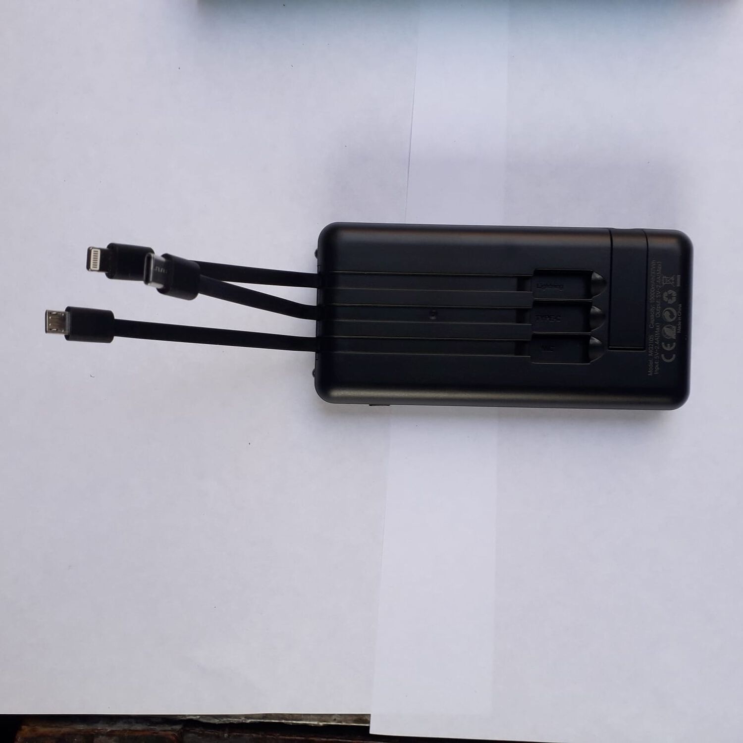 Powerbank Bater&iacute;a Externa Para Celulares 40000 Mah 3 Cables Inclu&iacute;dos Tipo C Y M&aacute;s Cargador Portatil image number 3.0
