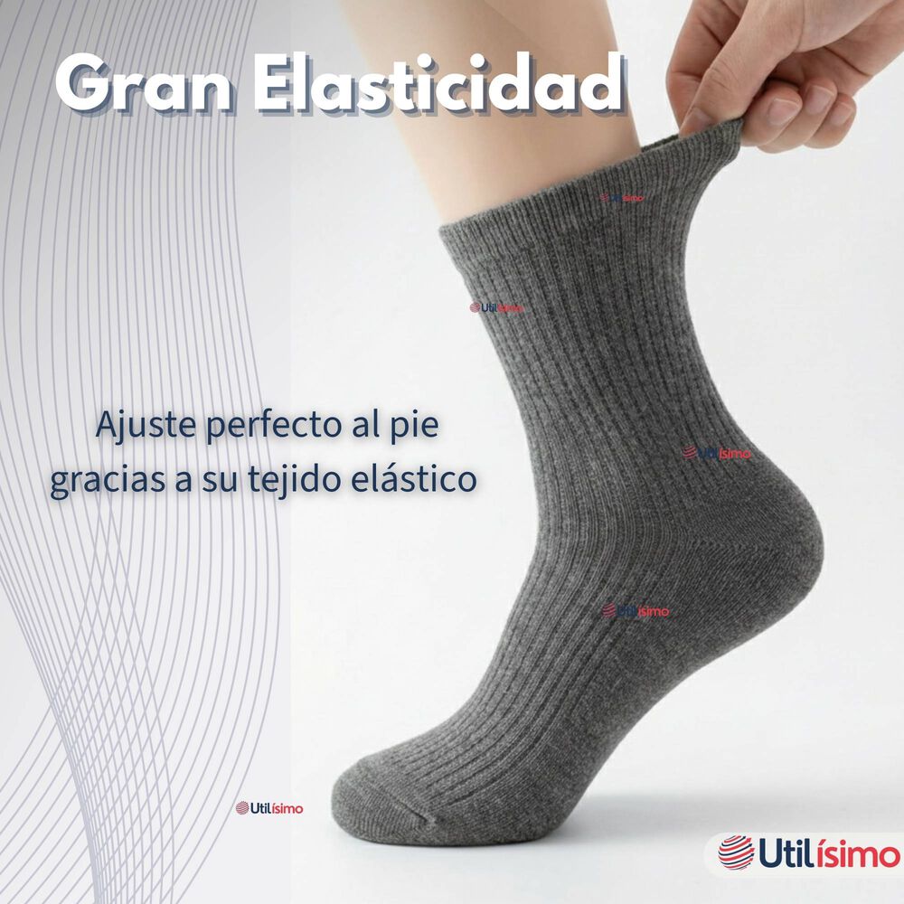 Pack 6 Calcet&iacute;nes Escolares Corto Algod&oacute;n Gris Ni&ntilde;o Juvenil image number 7.0