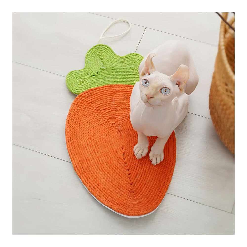 Rascador Cuerda Para Gatos Interactivo Forma De Zanahoria image number 2.0