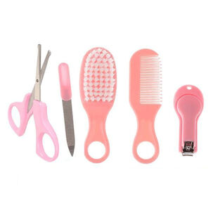 Set Manicure Cuidados Bebe 5 En 1 Cortau&ntilde;as Peine Cepillo