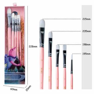 Himi - Miya Little Bird Set De 5 Pinceles Rosado