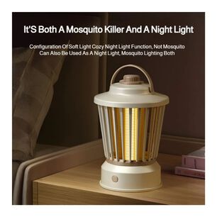L&aacute;mpara El&eacute;ctrica Anti Mosquitos Uv Blanca