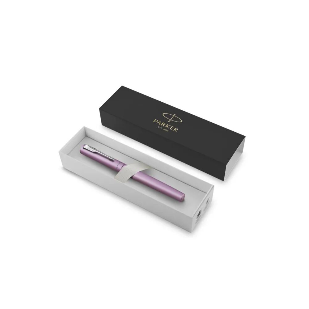Bol&iacute;grafo Rollerball Parker Vector Xl Lila Tinta Negra image number 2.0