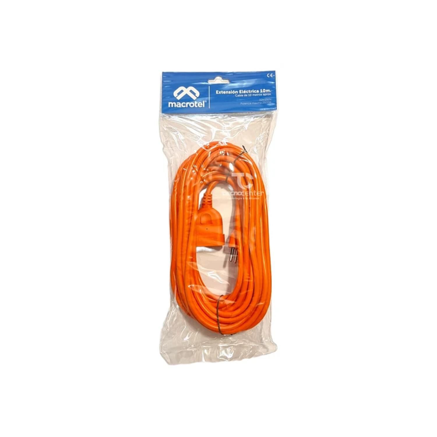 Alargador Extension De Corriente 10mts 10a Naranja image number 3.0