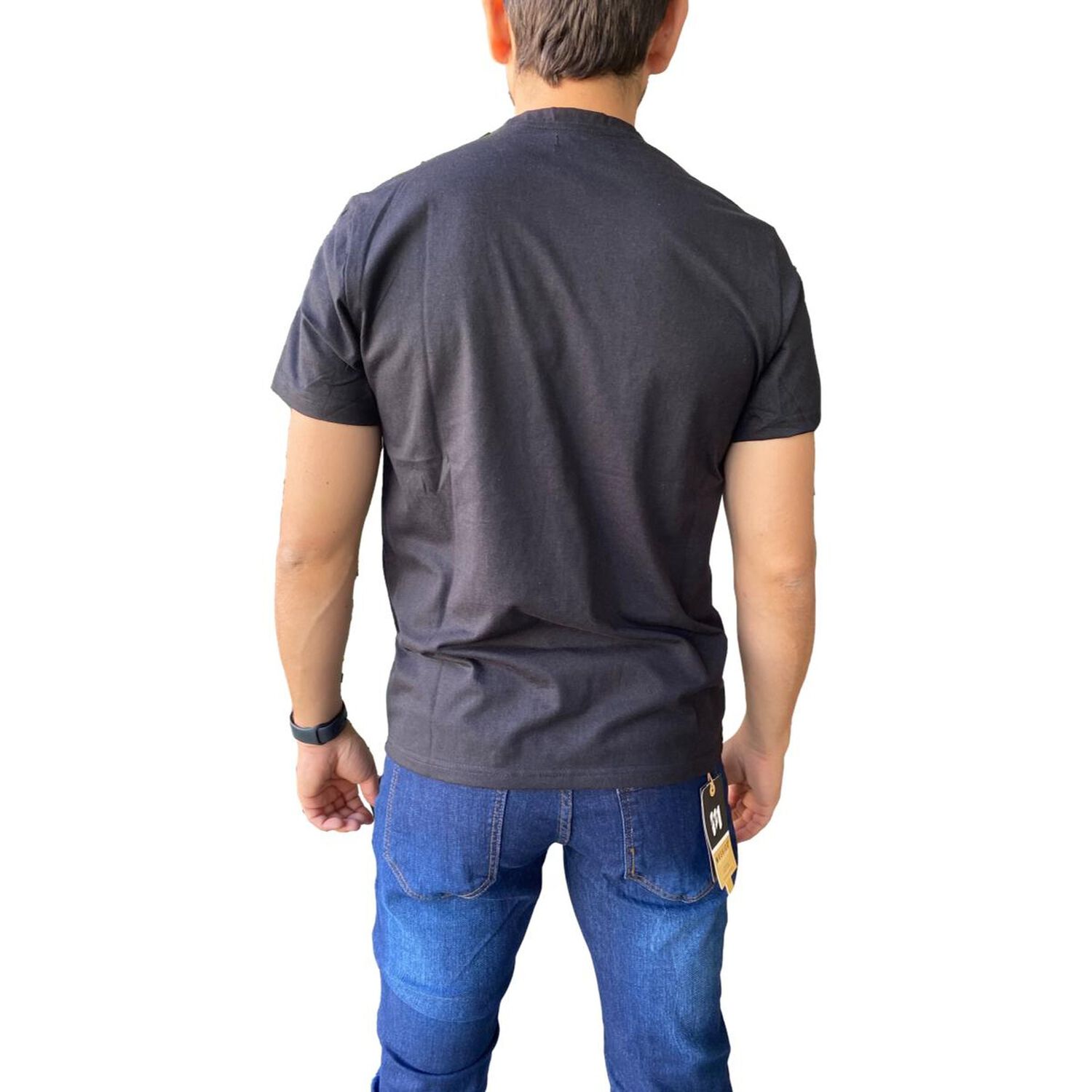 Polera Algod&oacute;n Negro Hombre image number 2.0