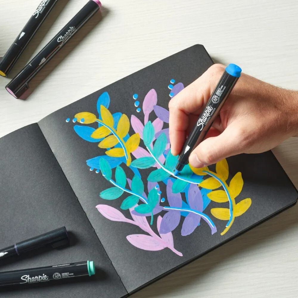 Sharpie Marcadores Acrílico Punta Pincel 5 Colores Surtidos image number 6.0