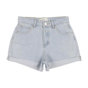 Short Denim Basta Desflecada Tiro Medio Skinny Mujer Freedom