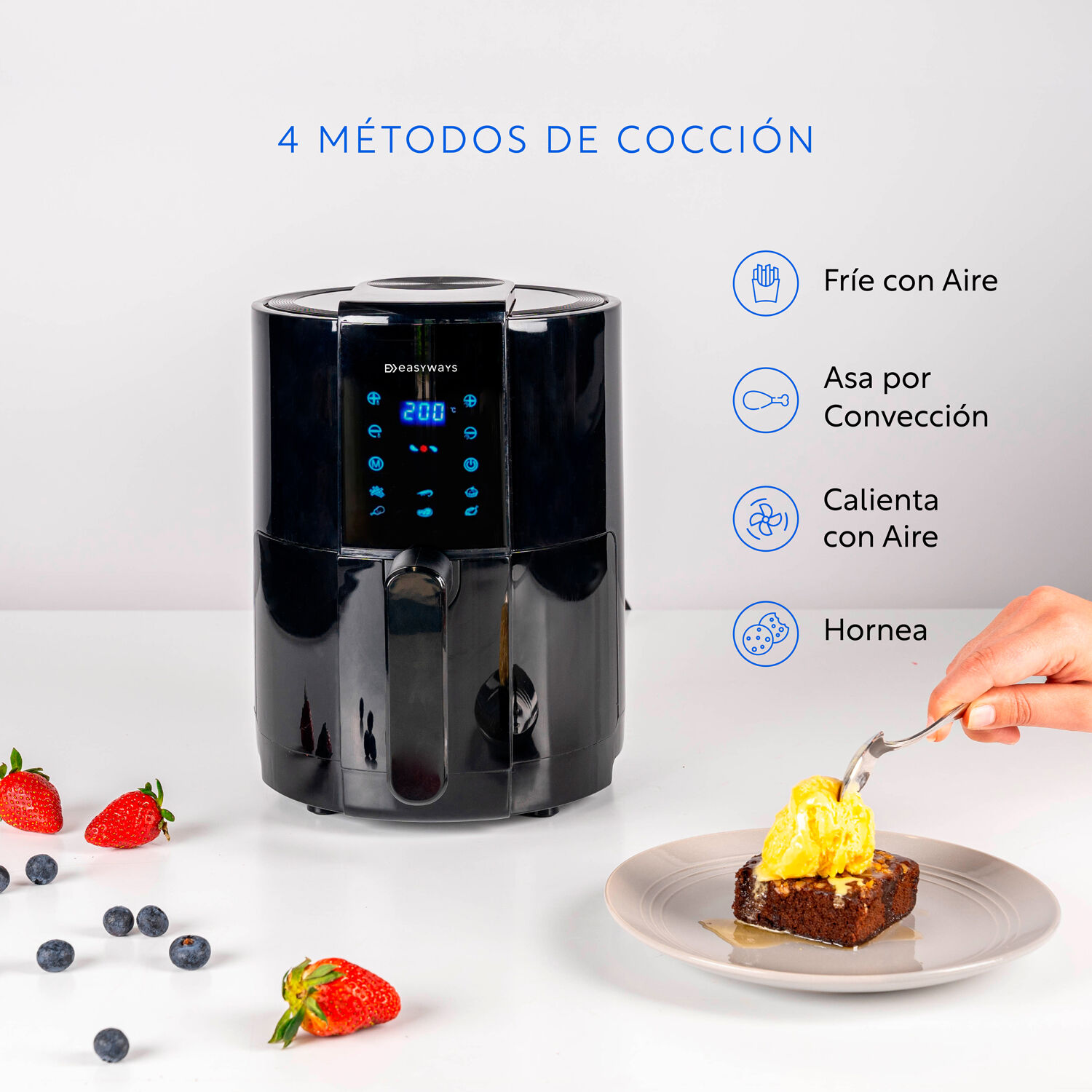 Freidora De Aire Air Fryer Fast 1,8 L Easyways image number 6.0