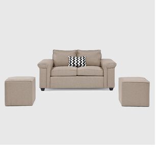 Sof&aacute; Mons Sicilia / 2 Cuerpos + 2 Pouf