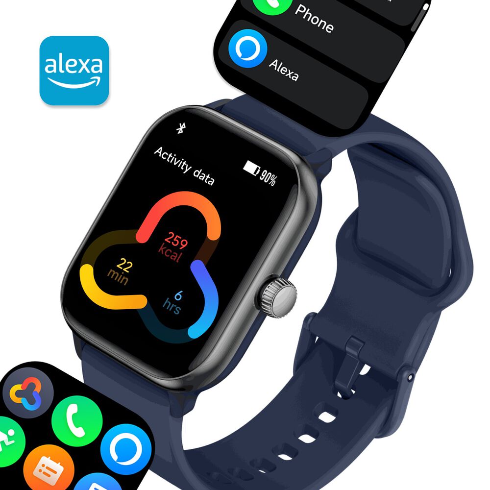 Reloj Smartwatch Music Rhythm X10 Blue 41mm image number 3.0