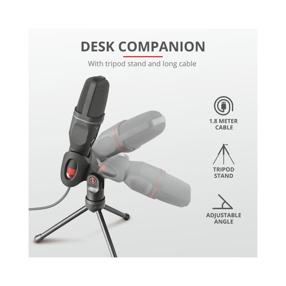 Micr&oacute;fono Condensador Usb Trust Gxt 212 Pc & Consolas image number 8.0