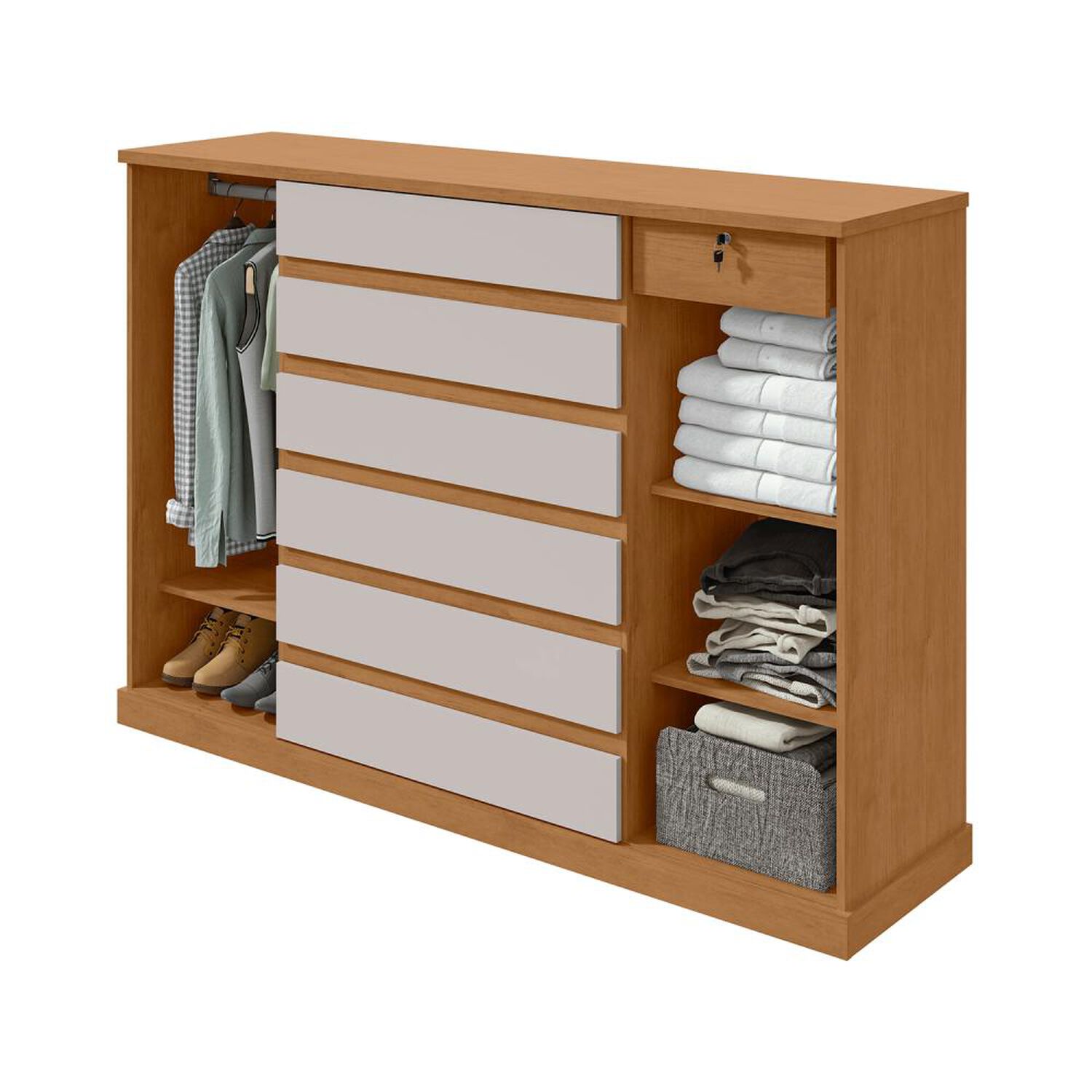 Comoda Di Poretti Design Comoda Vedra / 2 Puertas / 7 Cajones image number 1.0