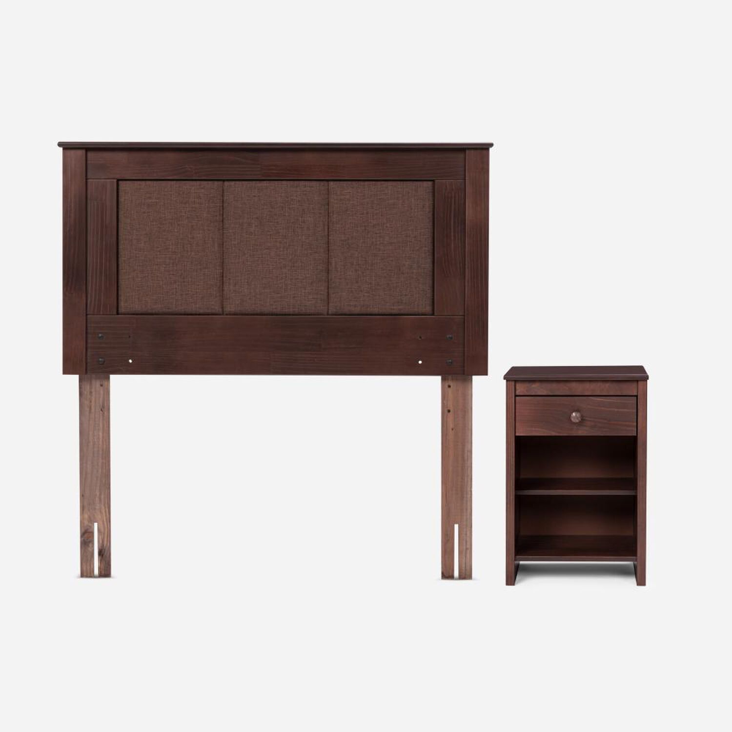Cama Europea Rosen Pratta / 1.5 Plazas / Base Normal + Set De Maderas Rachel image number 2.0