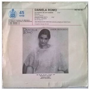 Daniela Romo - La Fuerza De Un Hombre | 7" Single Vinilo Usado