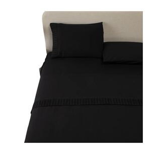 Sabanas Colch&oacute;n King Microfibra 300 Hilos Negro