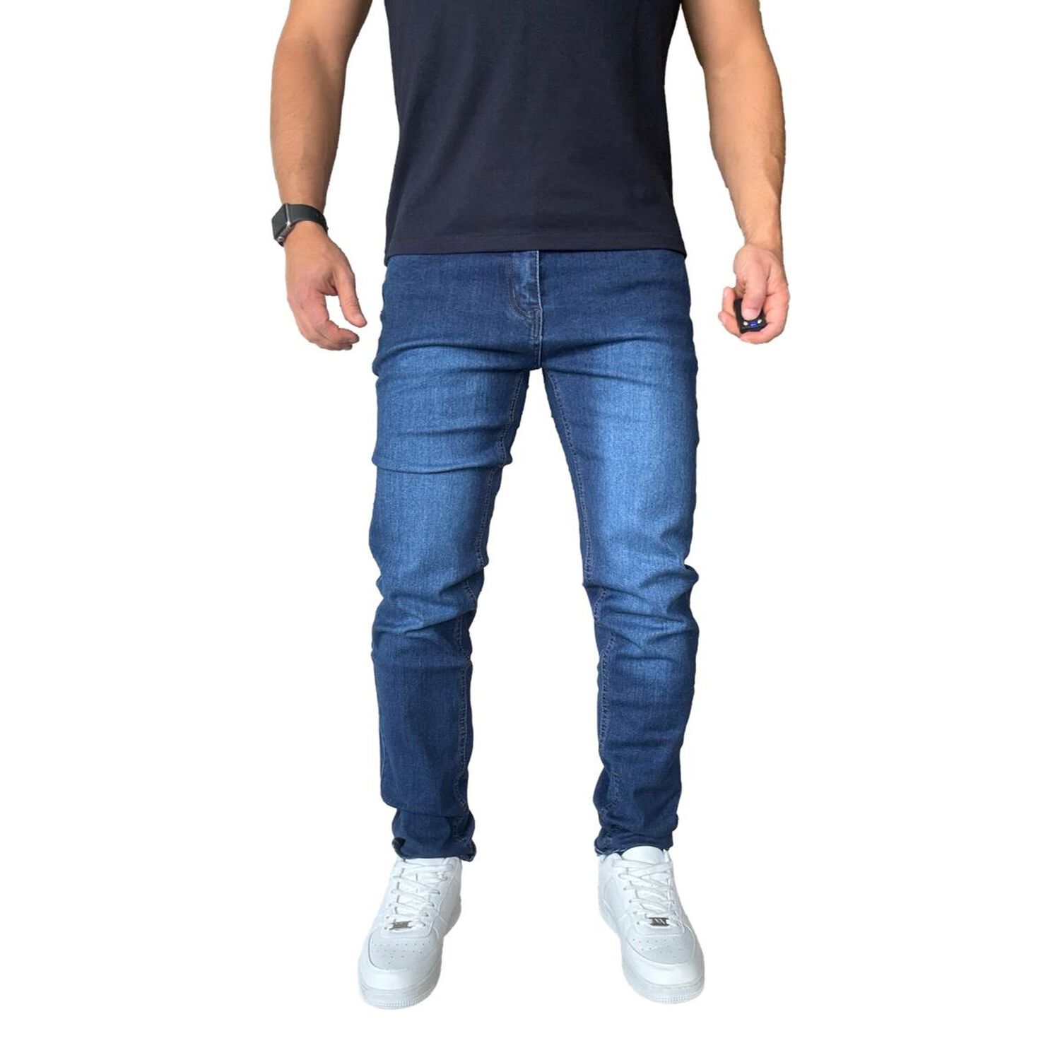 Jeans Elasticados Slim Fit Color Focalizado Semipitillos image number 13.0