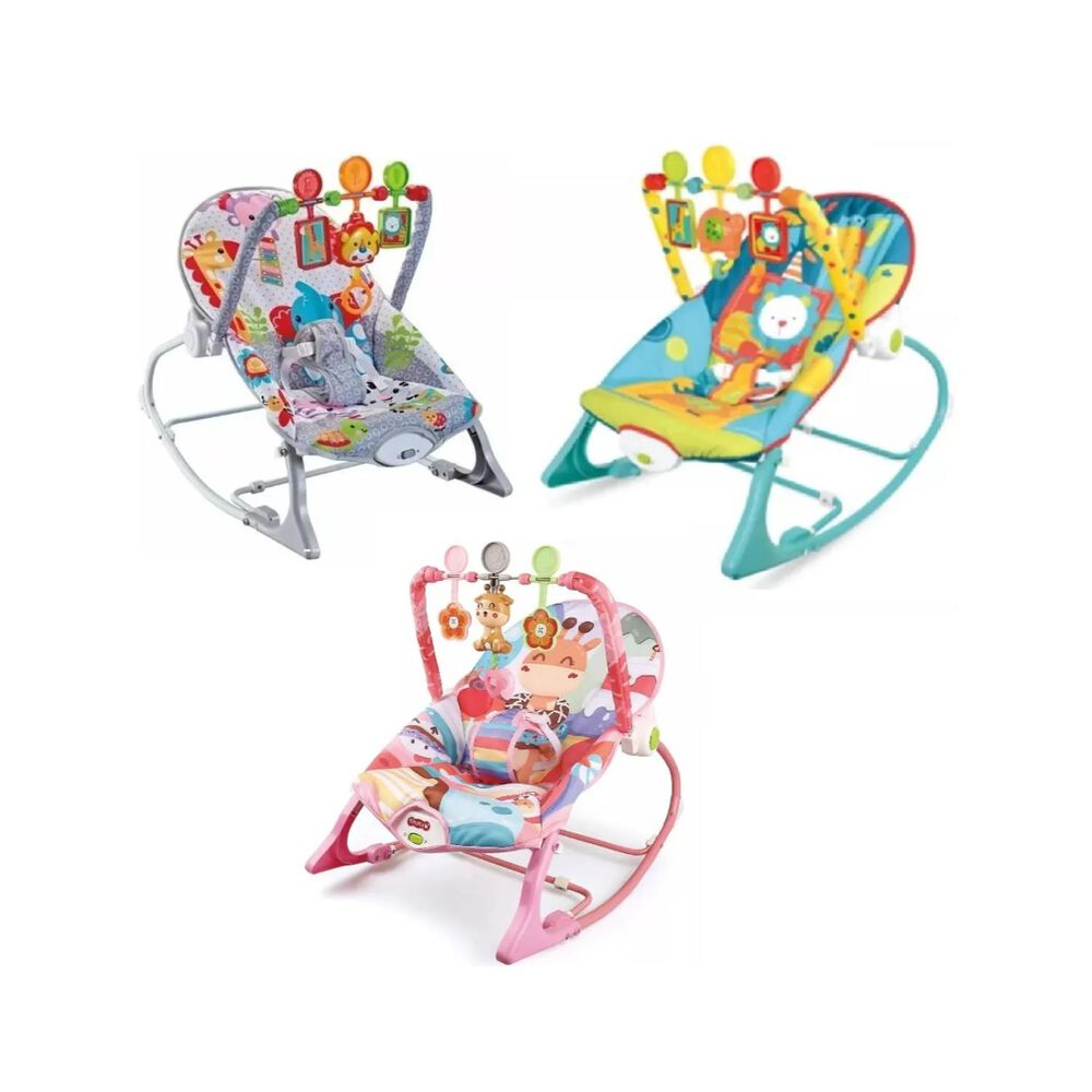 Silla Mecedora Interactiva Con Sonidos Azul Infantil image number 1.0