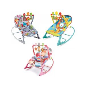 Silla Mecedora Interactiva Con Sonidos Azul Infantil