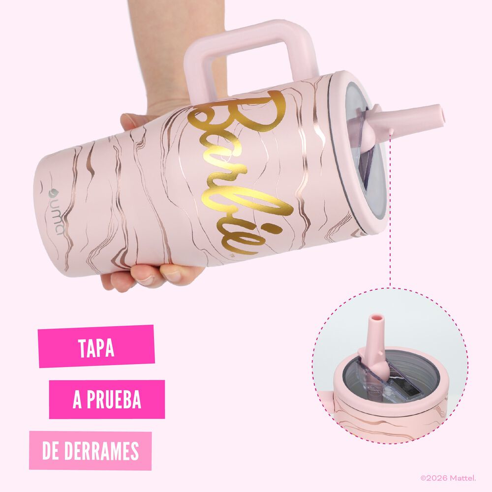 Vaso Termico Tumbler Mug Barbie Dreams 590ml Acero Inox Uma image number 2.0