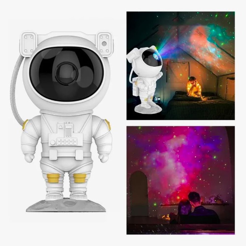 Lampara Proyector Luz Led Rgb Astronauta De Galaxia image number 4.0