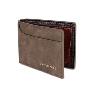 Billetera De Hombre Le&oacute;n Caf&eacute; Oscuro Carven Paris
