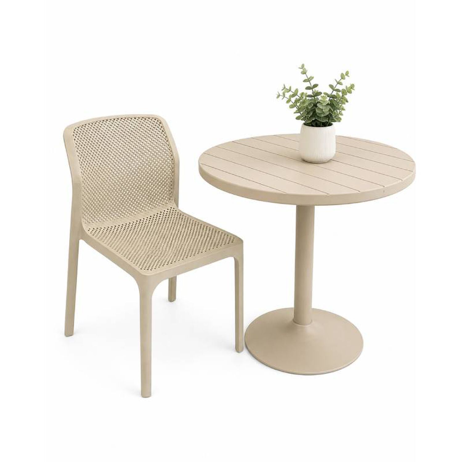 Pack 4 Silla De Polipropileno Leon Dise&ntilde;o Moderno Para Comedor Y Restaurant image number 2.0