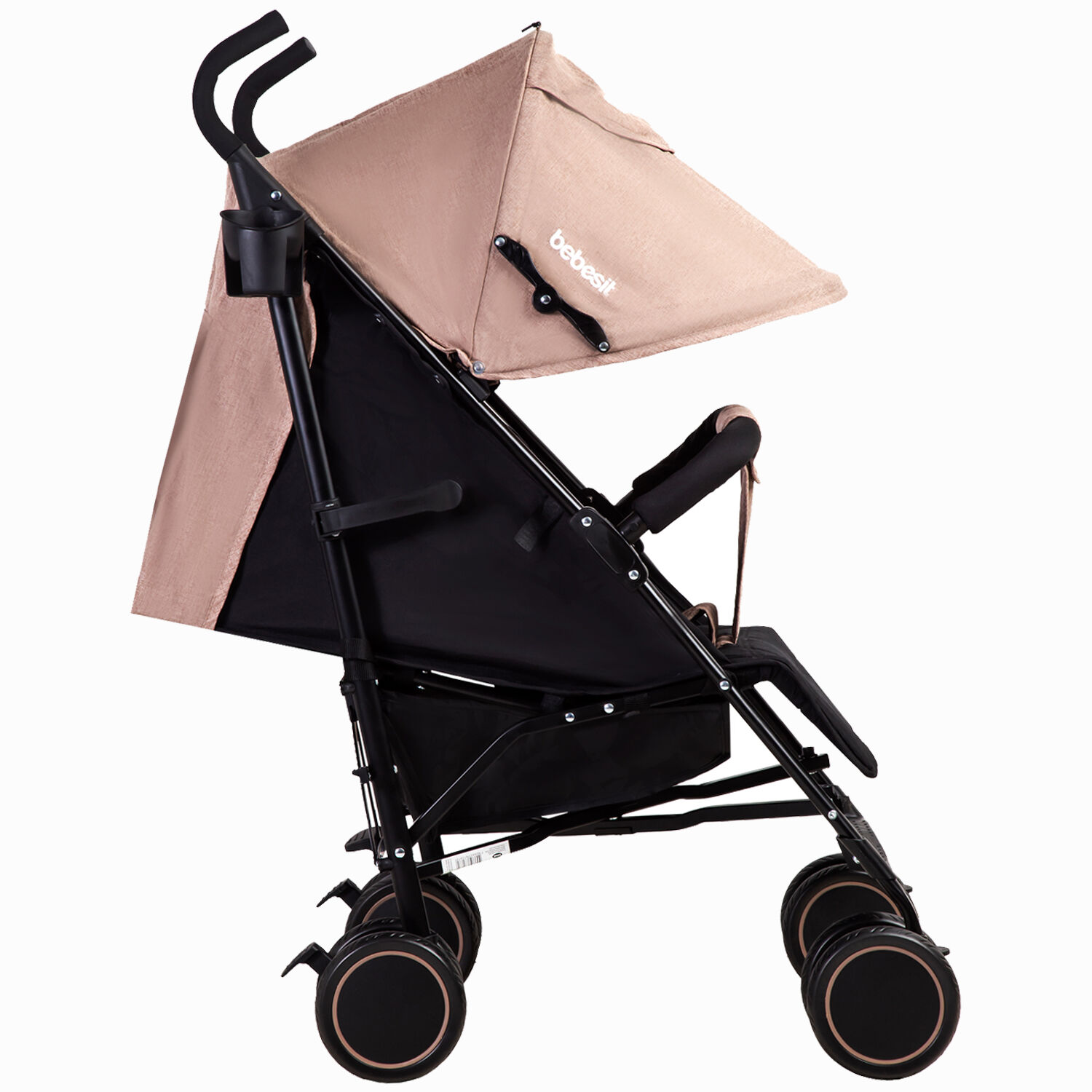 Coche Paragua Khronos Beige Rosado Bebesit image number 3.0