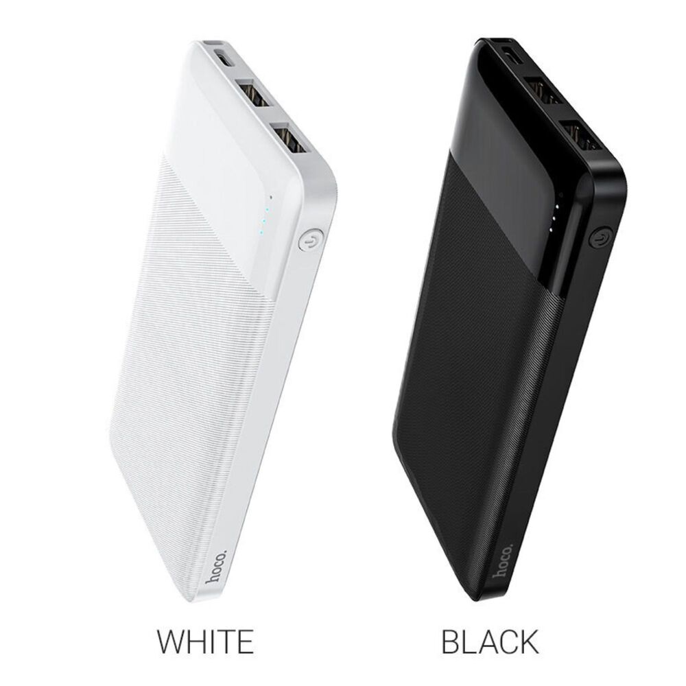 Power Bank Portatil 10000 Mah Negro Hoco 2 Usb + Usb-c image number 4.0