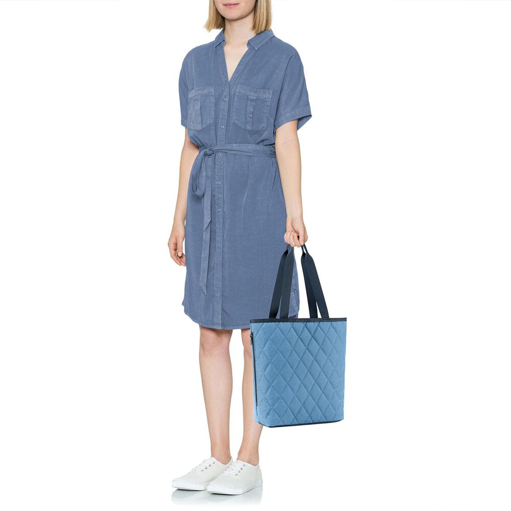 Cartera Shopper M Rhombus - Blue image number 5.0