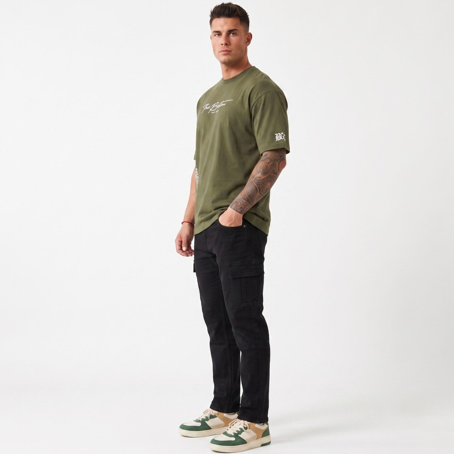 Pantalon Jeans Cargo Hombre Mosaico image number 1.0