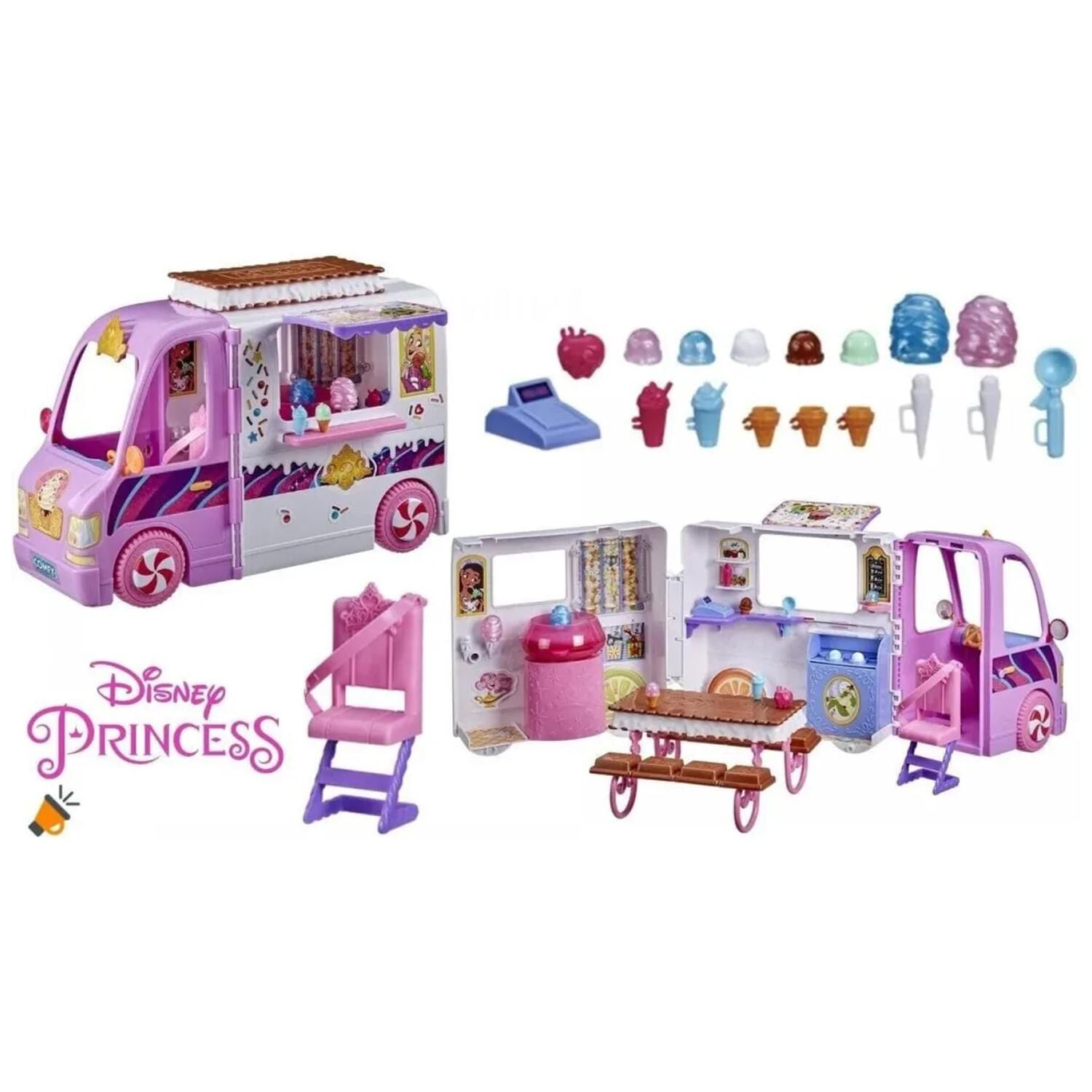 Juguete Camion De Helados Con Accesorios Infantil Disney Princess image number 1.0