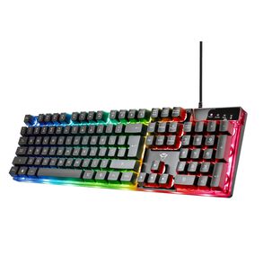 Teclado Gamer Trust Azor Gxt 835 Rgb Full Anti Ghosting