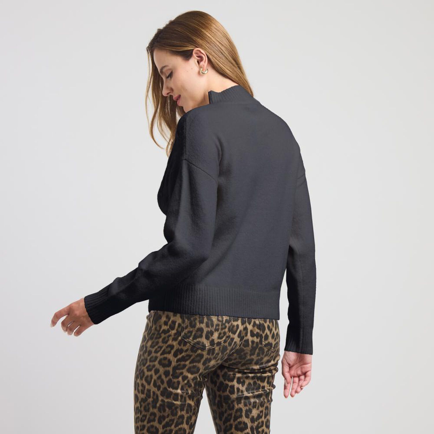 Sweater Manga Larga Cuello Alto Mujer Kimera image number 1.0