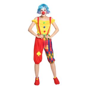 Disfraz Adulto Payaso Femenino Completo Halloween