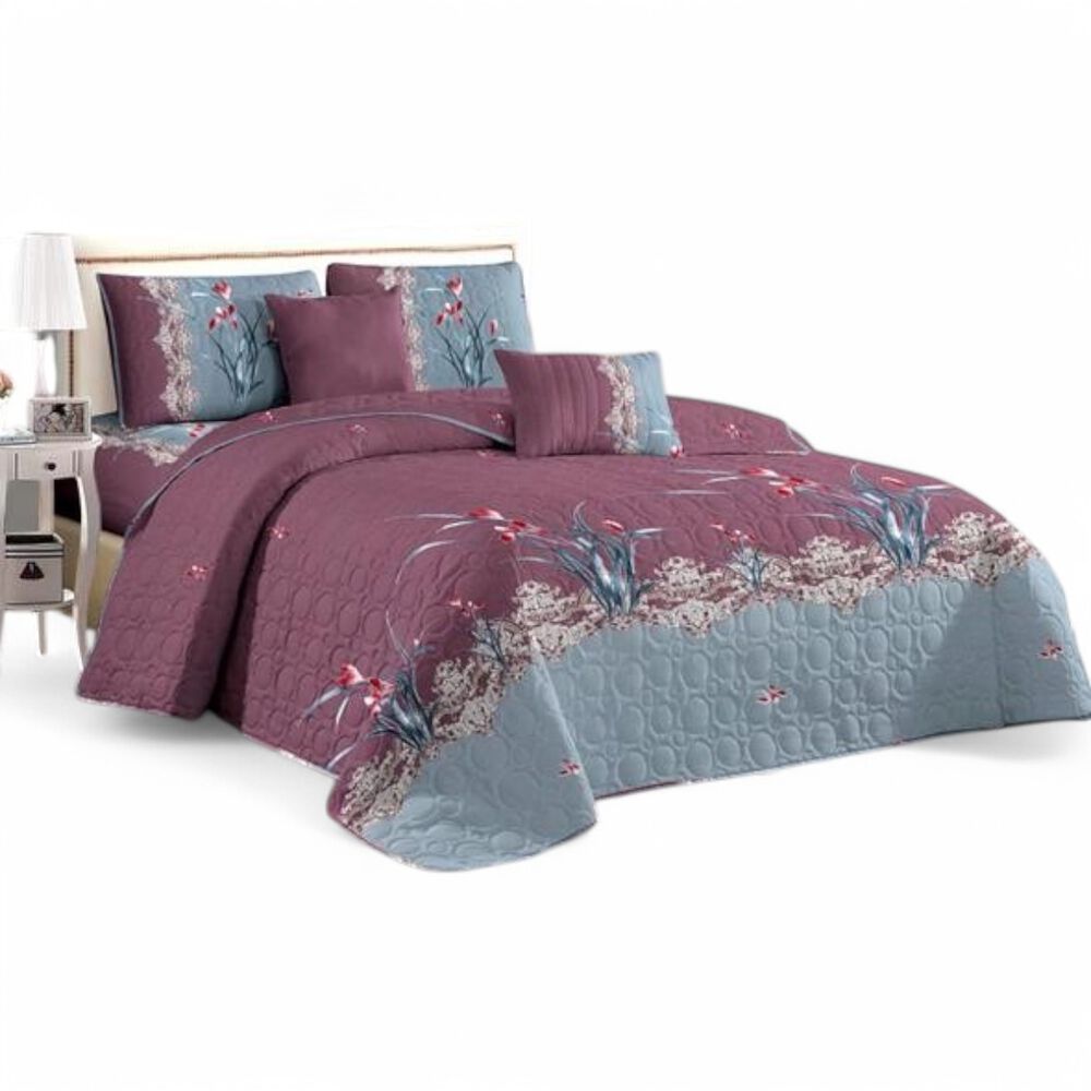 Cubrecama De Verano 2 Plazas Quilt + 2 Fundas De Almohada Cobertor Delgado Qvr2-53 image number 0.0