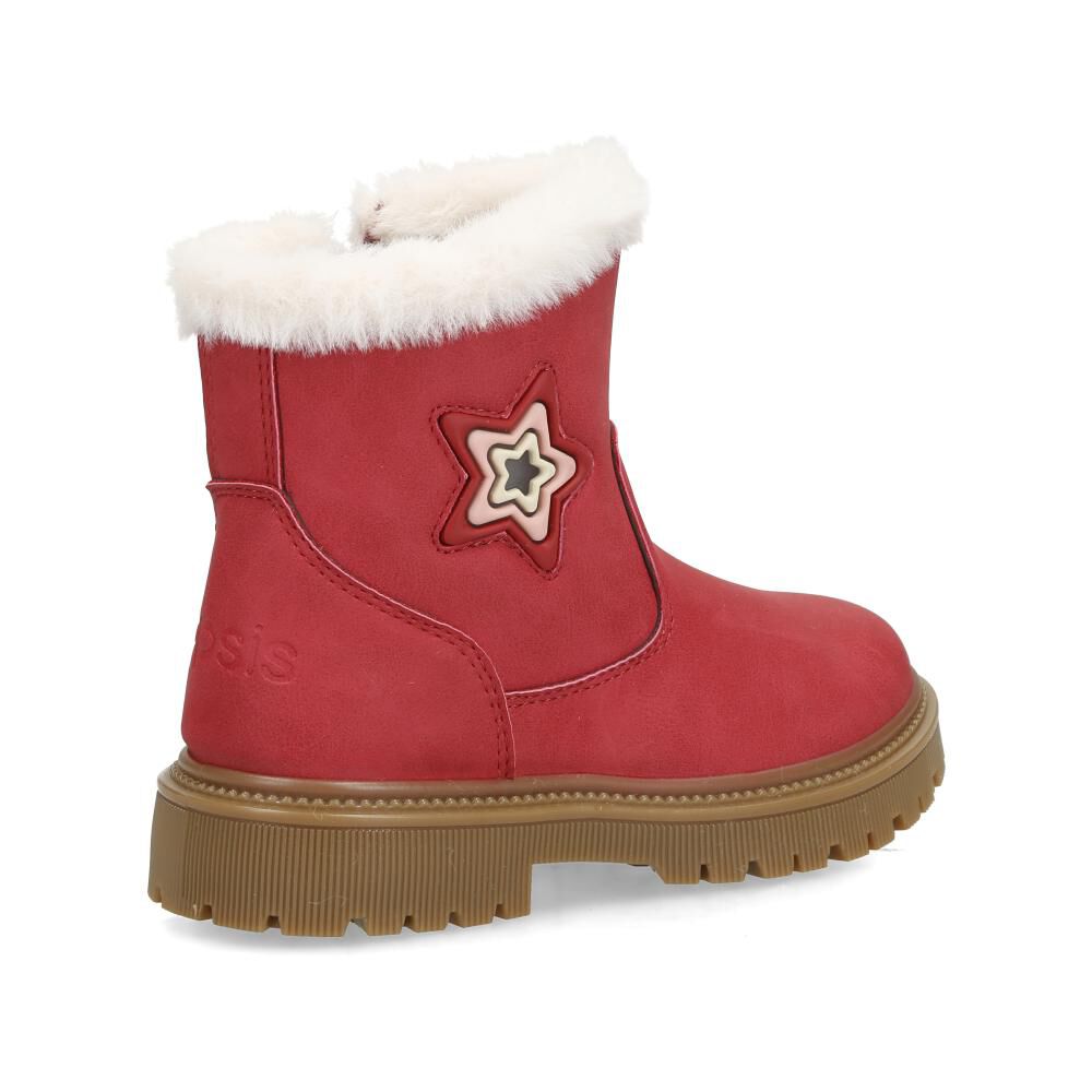 Bota Niña Topsis Burgundy image number 3.0