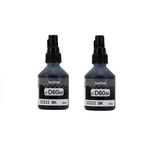 Pack 2 Tintas Brother Btd60 Negro Original