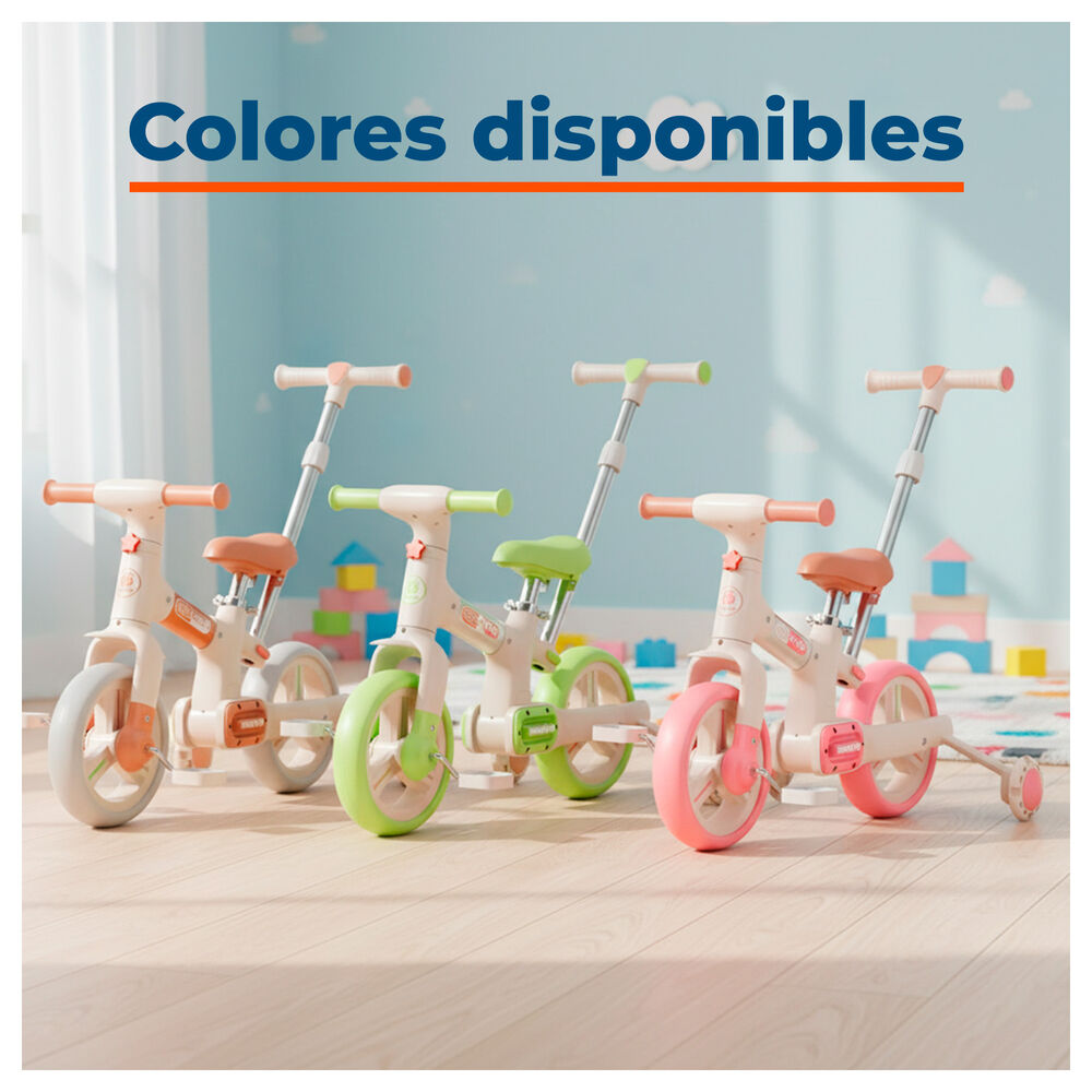 Triciclo Infantil Con Pedales Y Ruedas De Entrenamiento image number 1.0