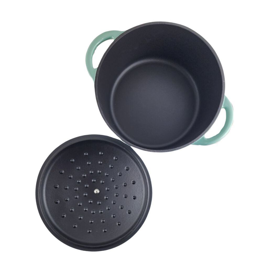Olla Hierro Fundido 22cm Turquesa Keep Antiadherente Cocina image number 3.0