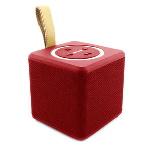 Parlante Bluetooth Cuadrado Port&aacute;til 8w Rojo - Ps