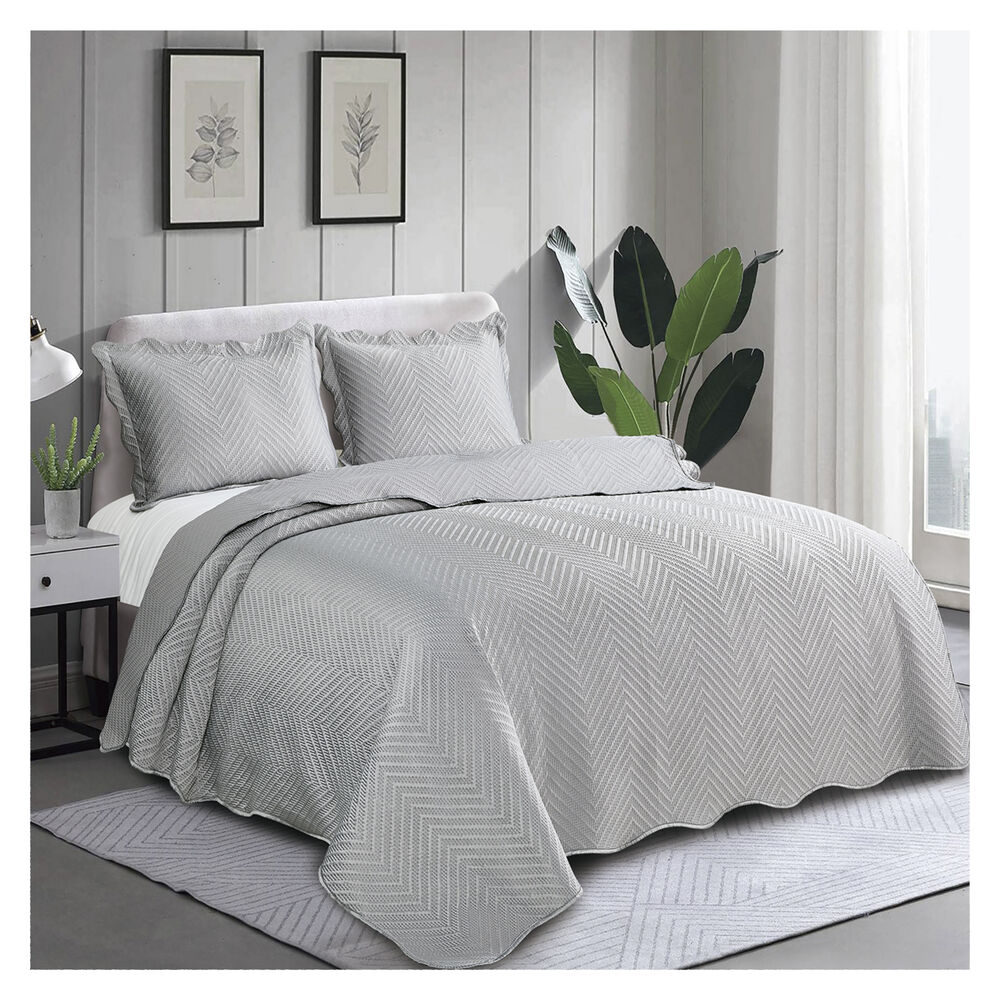 Quilt Liora Super King Gris image number 1.0