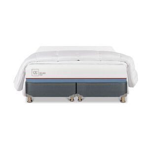 Cama Americana Cic Excellence Plus / 2 Plazas / Base Dividida + Plum&oacute;n