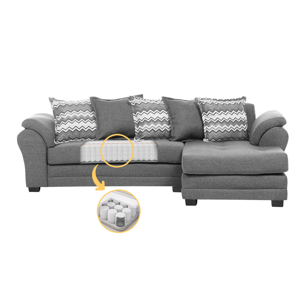 Sof&aacute; Seccional Derecho Living Factory Mustang / 4 Cuerpos image number 2.0