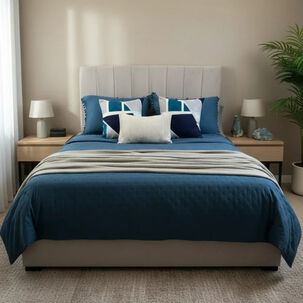 Set Renovaci&oacute;n Verano Dormitorio 6 Piezas | Cubrecama + Cojines King