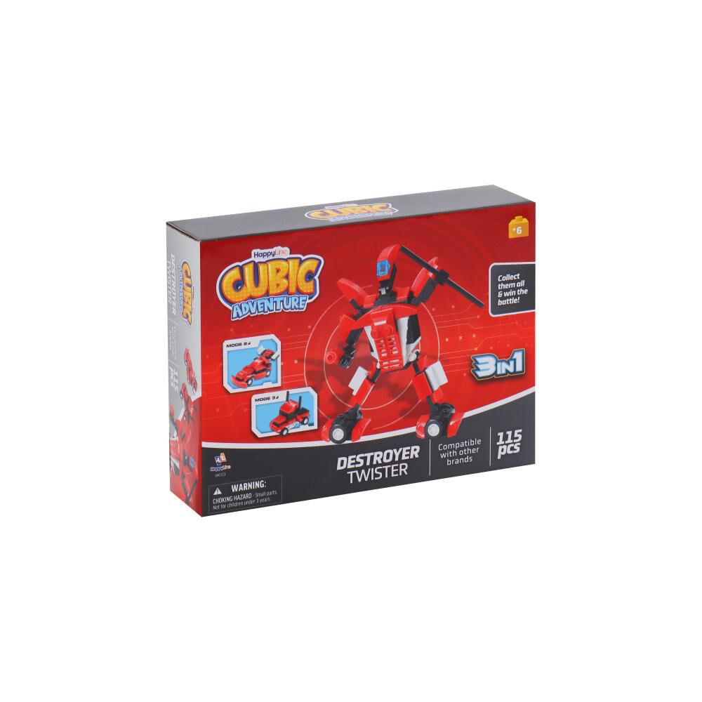 Bloques Happy Line Robots 3 En 1 image number 2.0