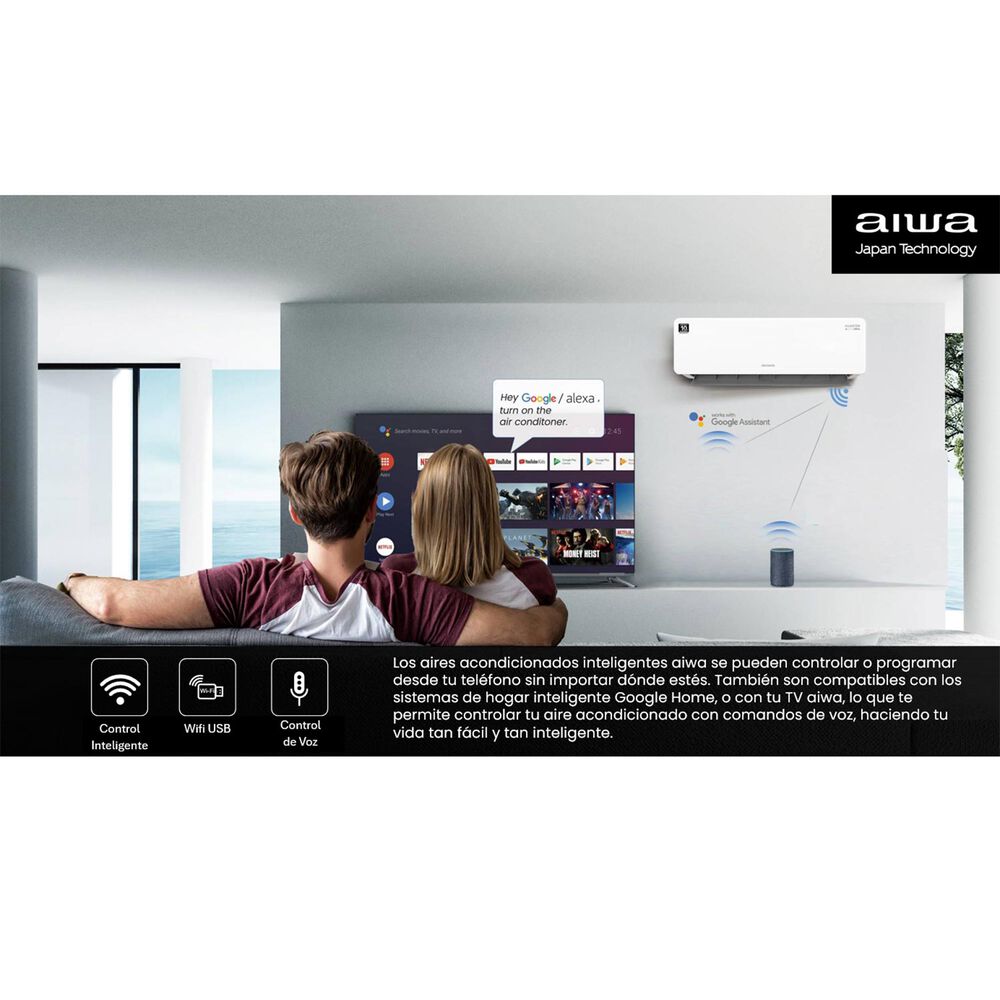 Aire Acondicionado Aiwa Split Inverter 24000btu Aw-24invg image number 4.0