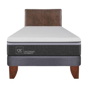 Cama Europea Cic Ortopedic Advance / 1.5 Plazas / Base Normal + Respaldo