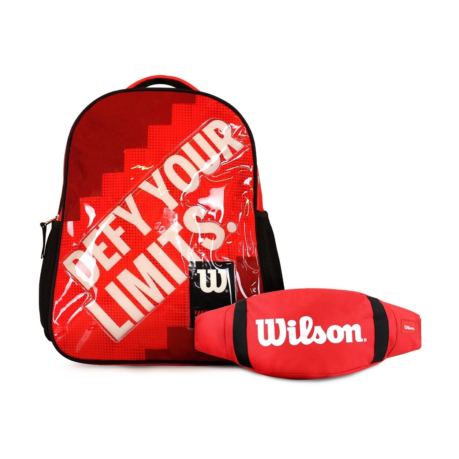 Pack Wilson Mochila Infantil Logan Rojo + Banano Oval Rojo image number 0.0