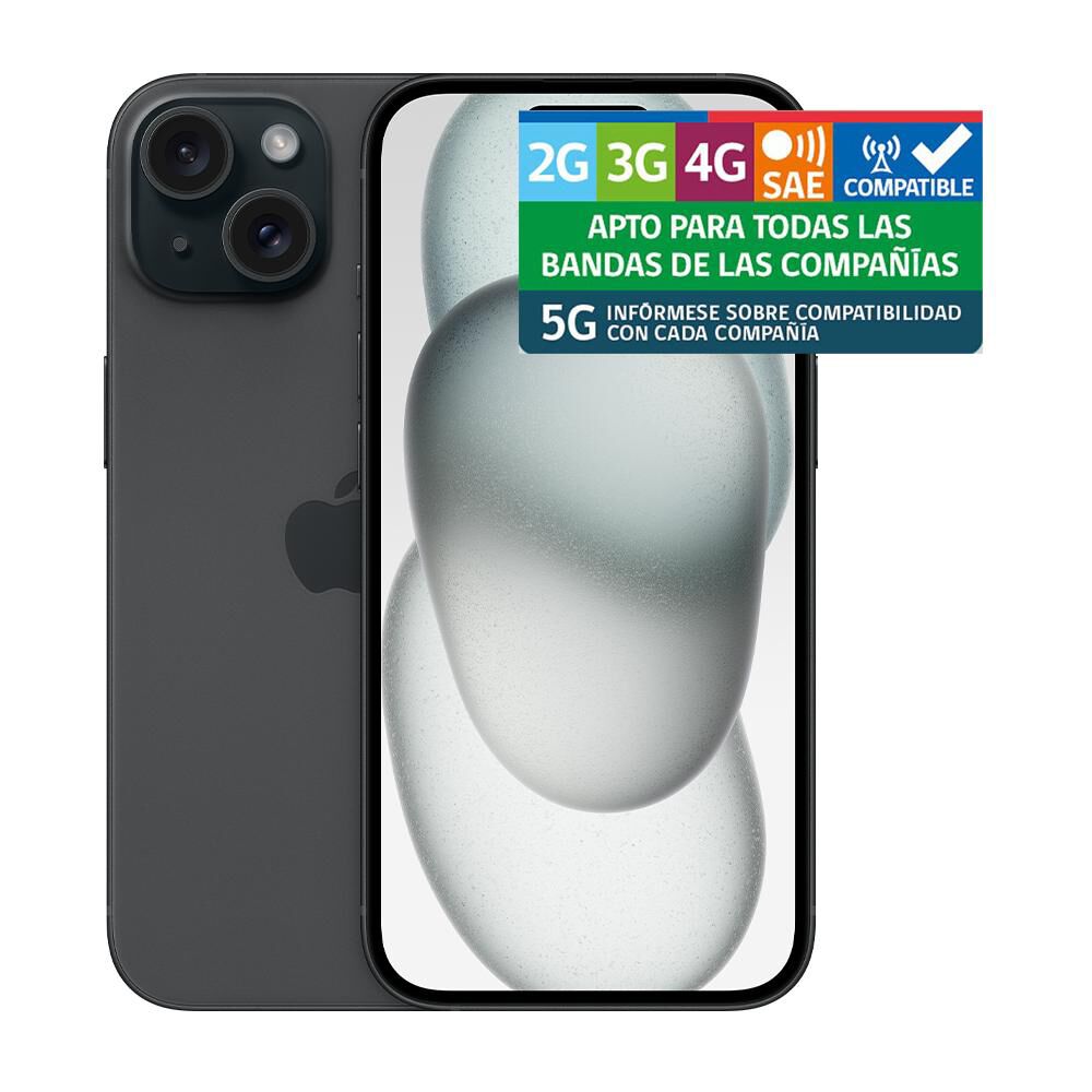 Iphone 15 / 5G / 256 GB / Liberado / Negro image number 2.0